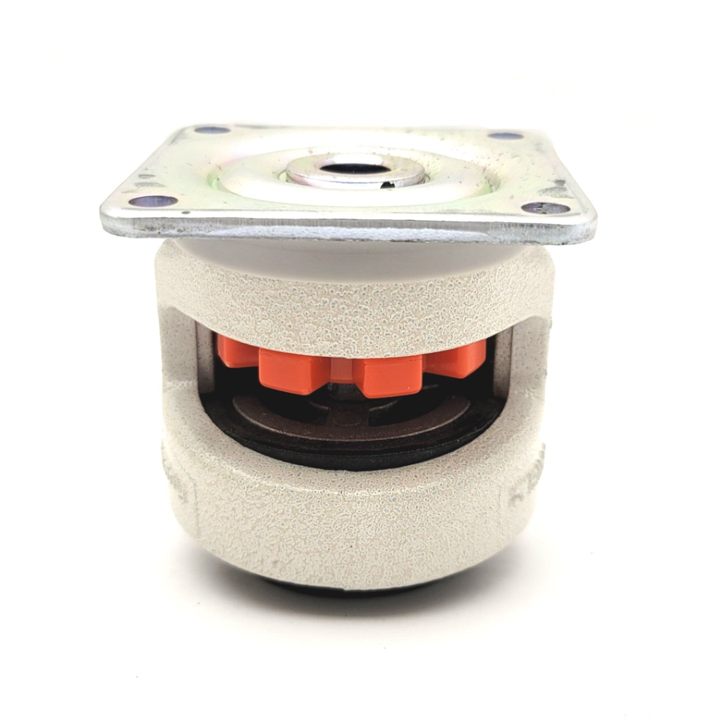 Used Blickle FootMaster GDN-60-F-NYN Plate Mounted Leveling Caster 250kg Cap 73x73mm