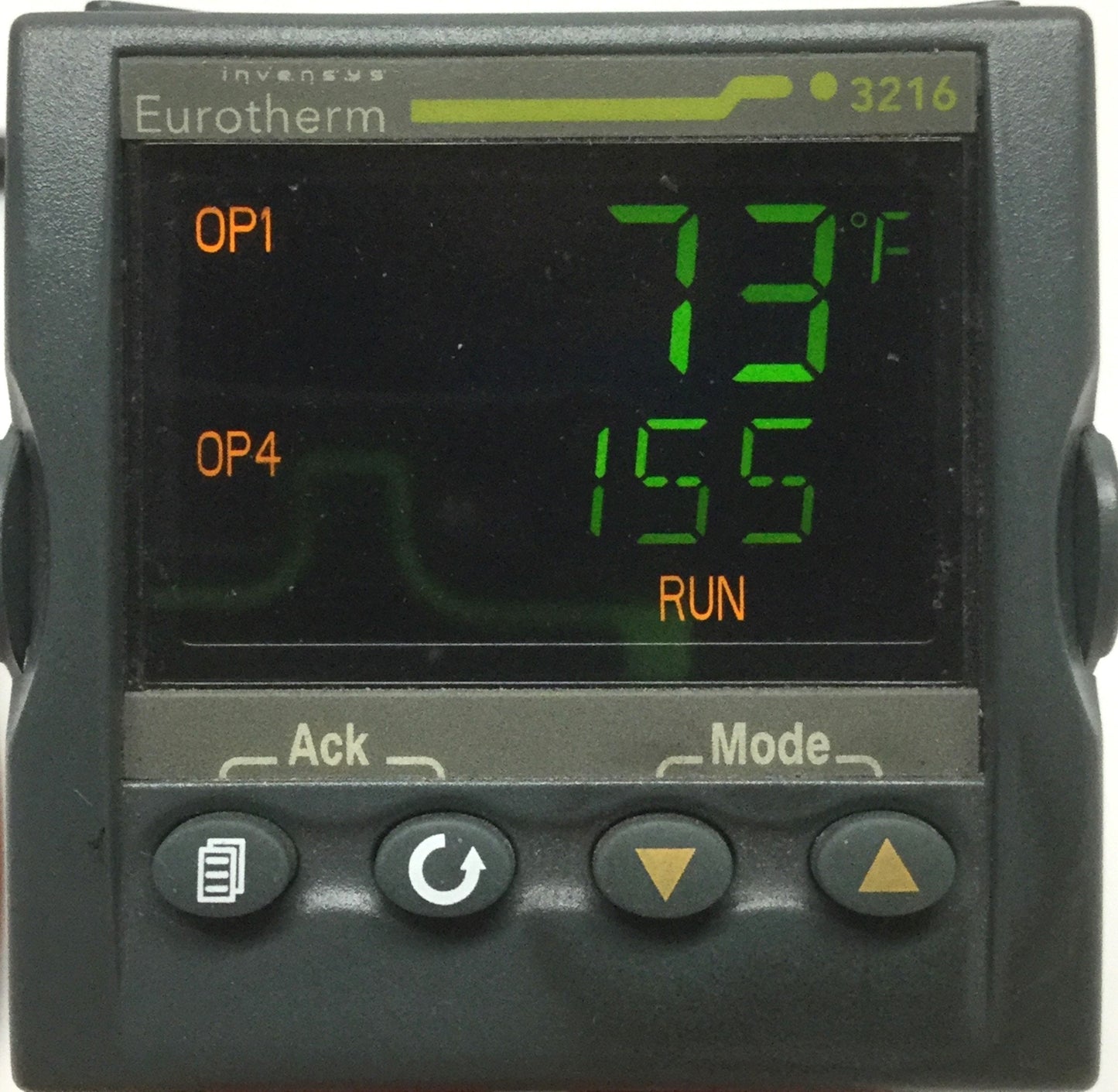Used Eurotherm 3216/CC/VH/TTXX/R/XXX/G/ENG Process Temperature Controller 100-240VAC