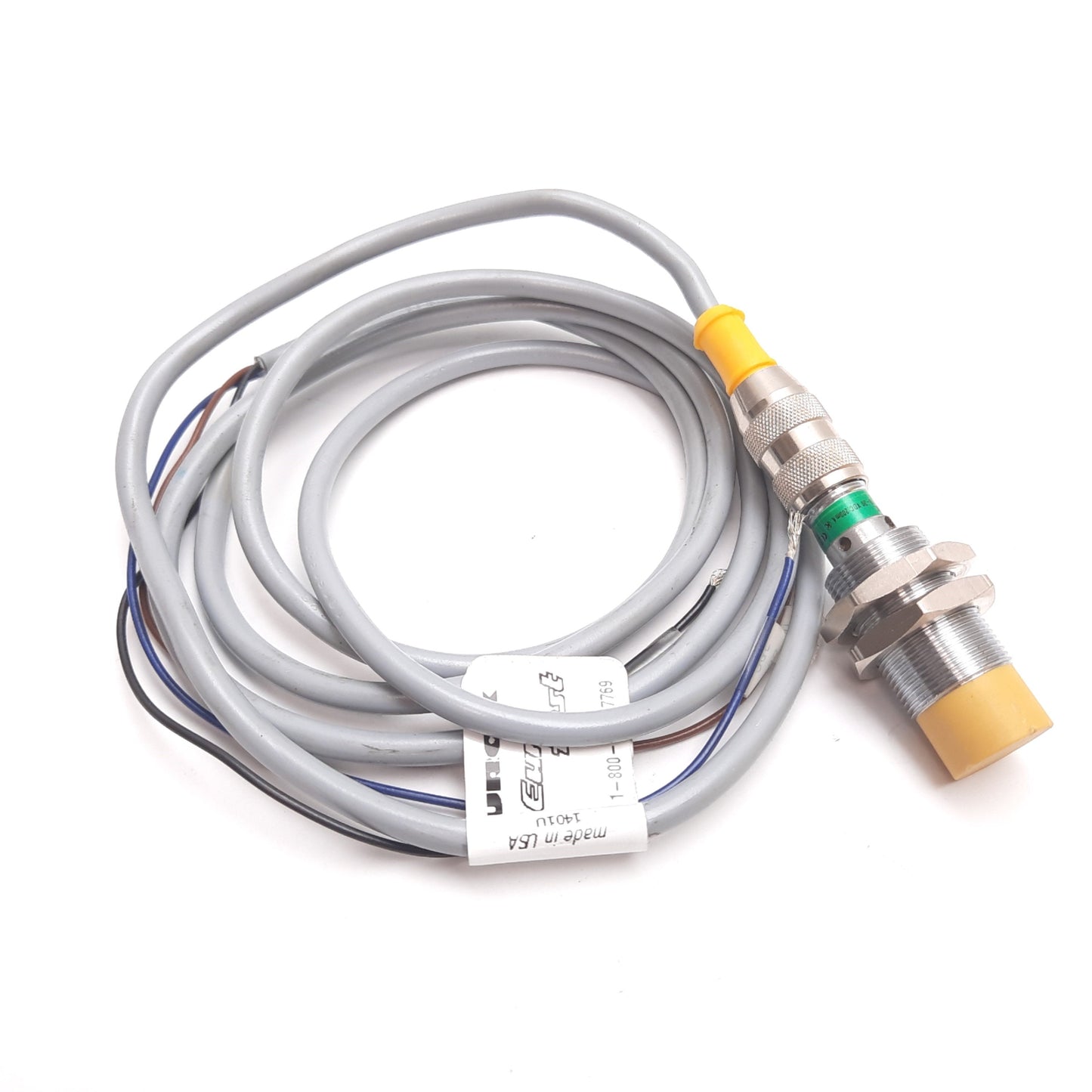 Used Turck Ni8-M18-AP6X-H1141 Inductive Sensor, 8mm, 10-30VDC, N/O PNP, M12 4-Pin