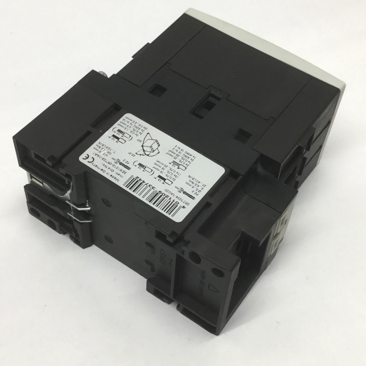 Used Siemens 3RT1034-1AG20 Sirius Power Contactor S2 3-Pole, 110VAC Coil, 32A 600VAC