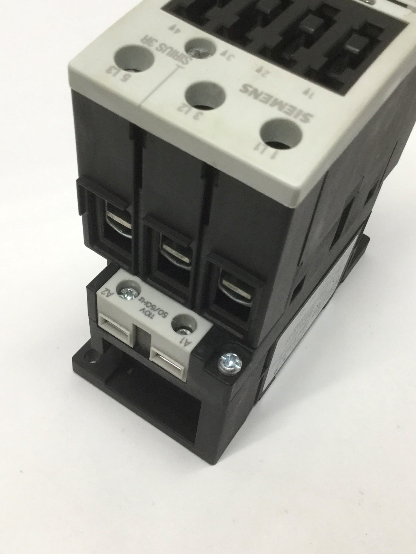 Used Siemens 3RT1034-1AG20 Sirius Power Contactor S2 3-Pole, 110VAC Coil, 32A 600VAC