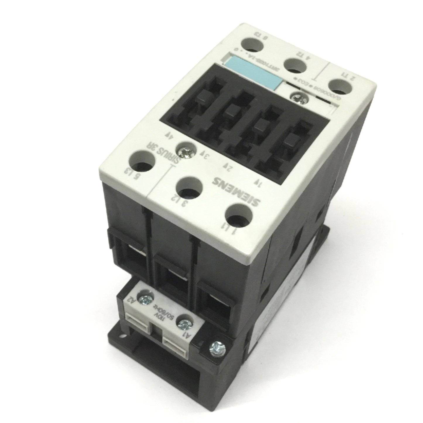 Used Siemens 3RT1035-1AG20 Sirius Power Contactor S2 3-Pole, 110VAC Coil, 40A 600VAC