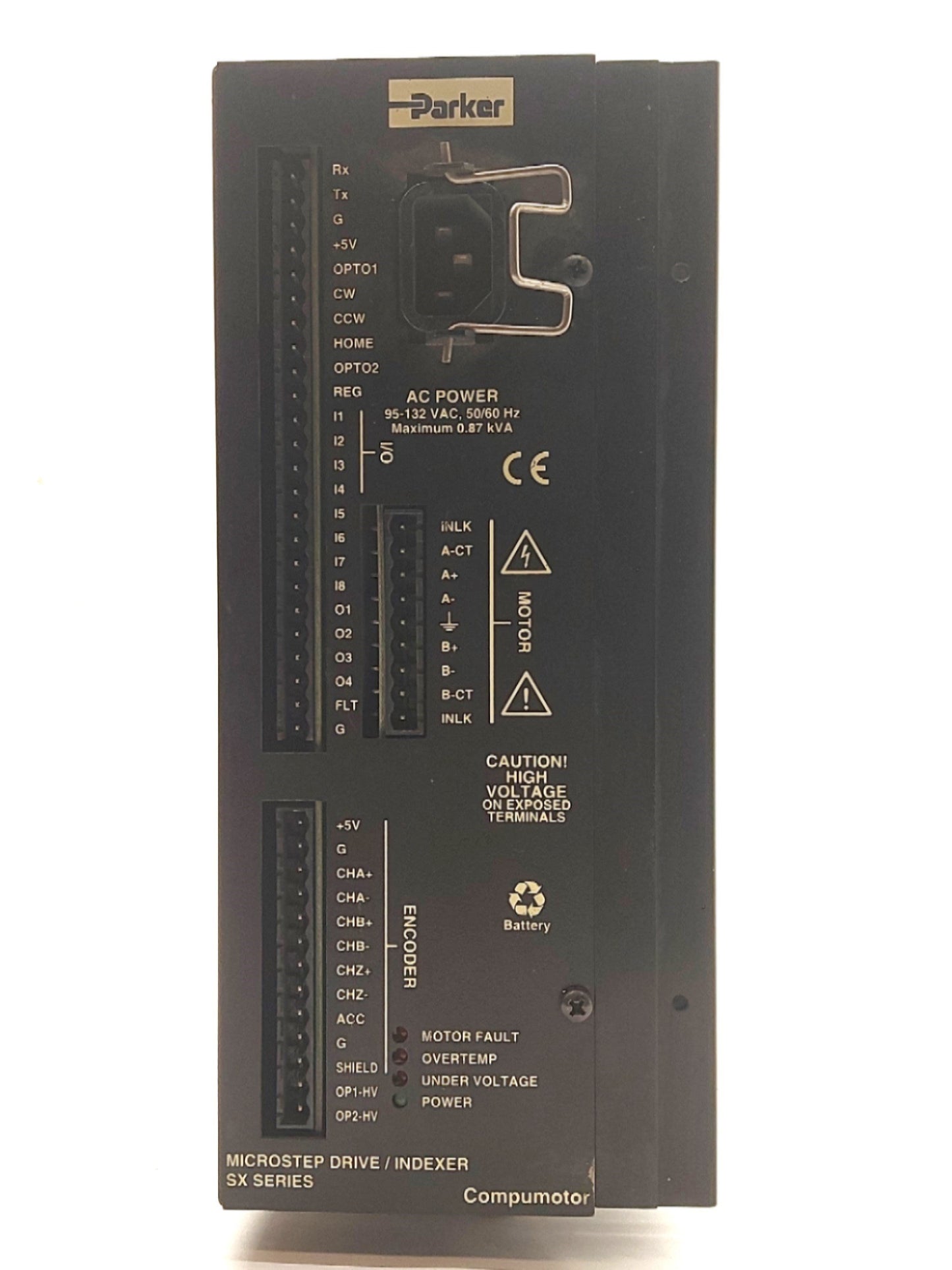 Used Parker SX57-51 SX6-DRIVE Compumotor Stepper Motor Drive, 2-Phase Hybrid, 120VAC