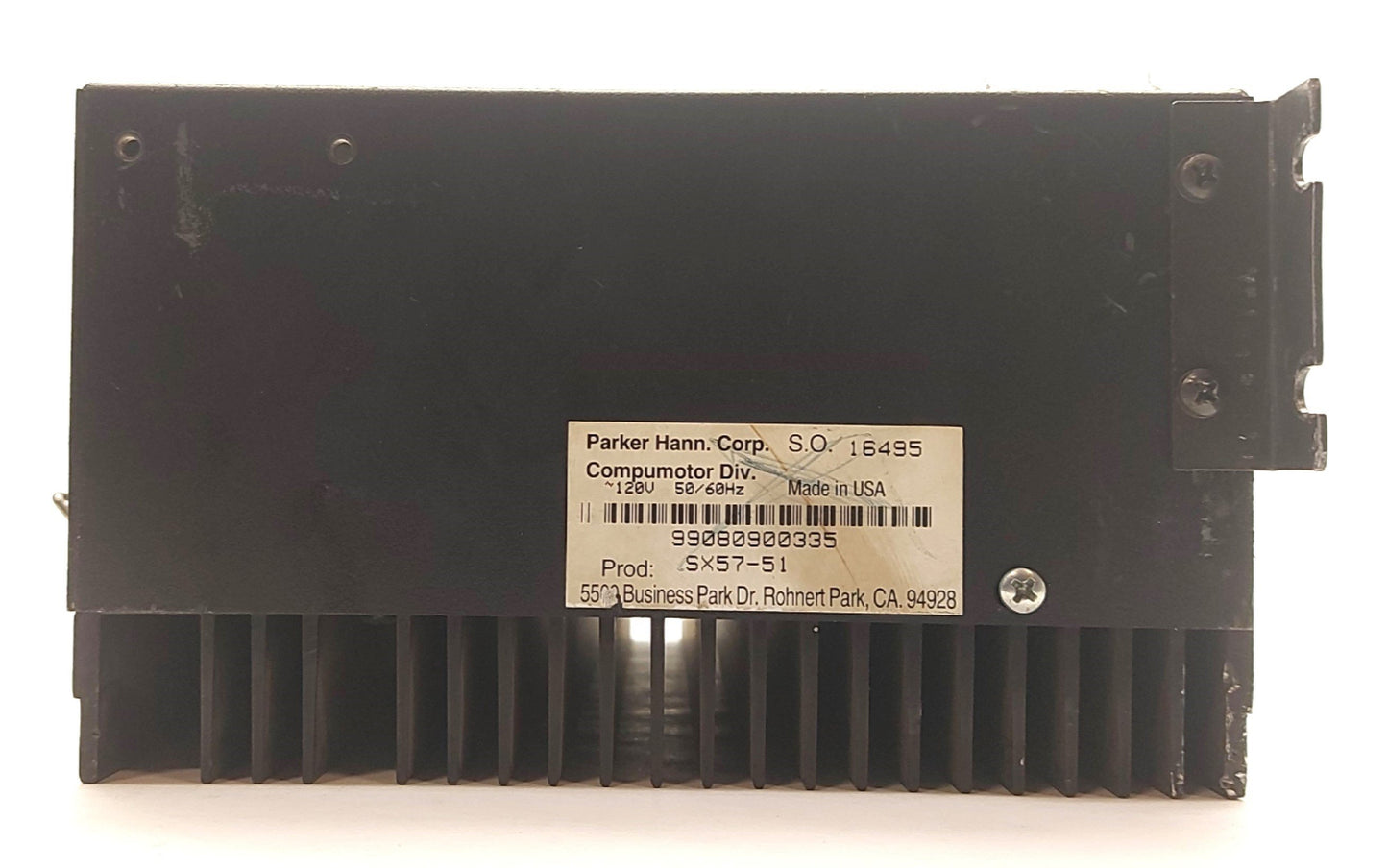 Used Parker SX57-51 SX6-DRIVE Compumotor Stepper Motor Drive, 2-Phase Hybrid, 120VAC