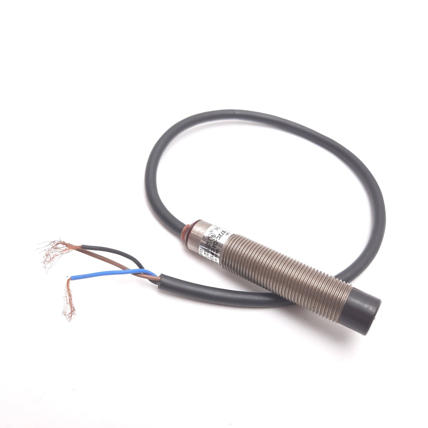 Used Allen Bradley 872C-D4CP12-E2 Proximity Sensor, Range: 4mm, PNP N/C, 3-Wire