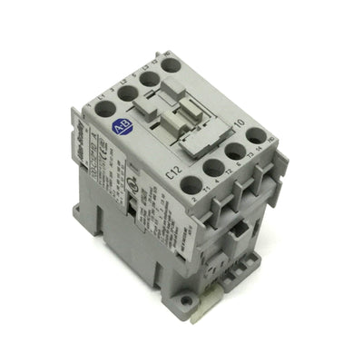 Used Allen Bradley 100-C12D10 Contactor 110/120VAC Coil, 600VAC 25A, 3-Pole + 1NO