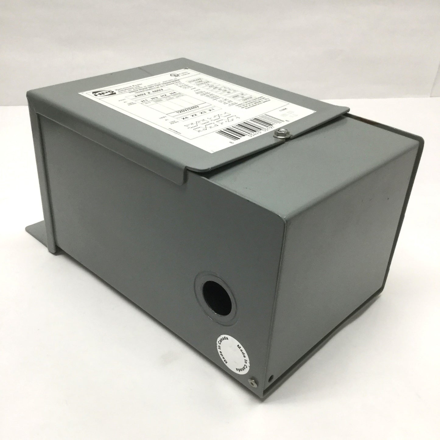 Used Hammond HPS Q1C0LEKB Titan Transformer 1kVA 240/480V Pri, 120/240V Sec, 1PH 60Hz