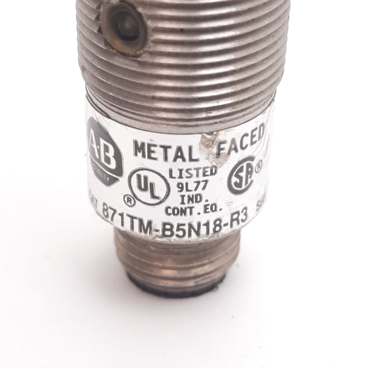 Used Allen Bradley 871TM-B5N18-R3 Inductive Proximity Sensor, 5mm, 40-250VAC/DC