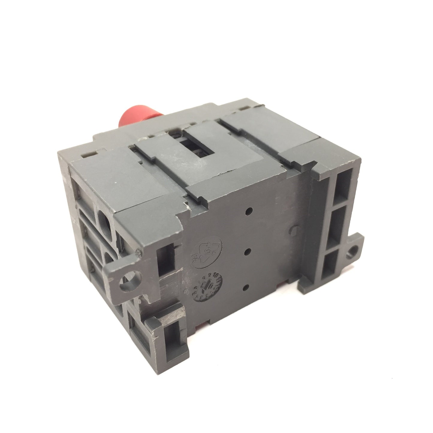 Used ABB OT32E3 Disconnect Switch 3-Pole Rating: 40A 600VAC DIN Rail Mount, Extension