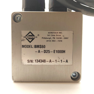 Used Aerotech BMS60-A-D25-E1000H Servo Motor, .33Nm, 4000RPM, 1000ppr Encoder, NEMA23