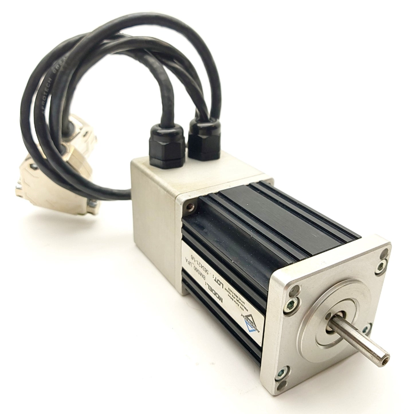 Used Aerotech BMS60-A-D25-E1000H Servo Motor, .33Nm, 4000RPM, 1000ppr Encoder, NEMA23