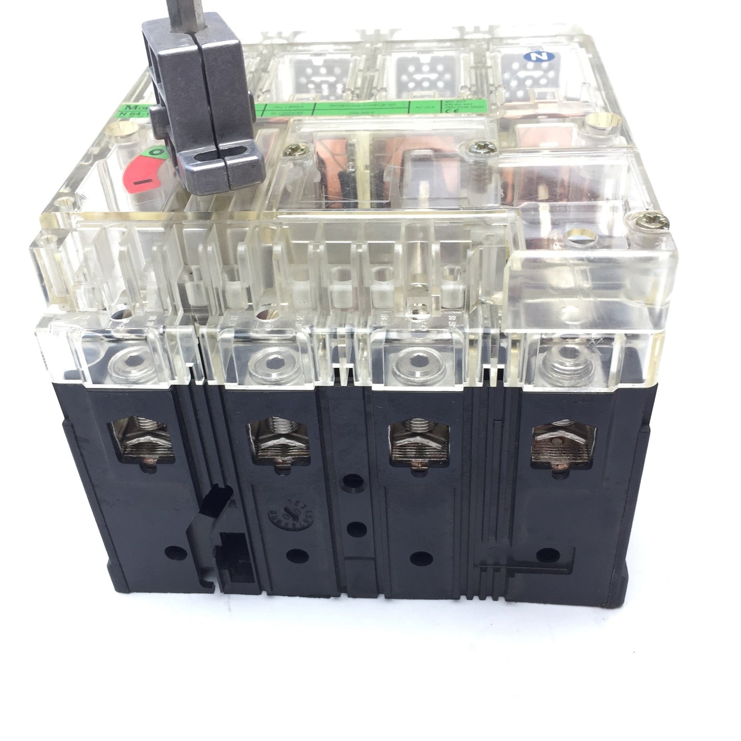 Used Klockner Moeller N64-100 Ser 2 Disconnect Switch, 4-Pole, 200A 600VAC 50/60Hz