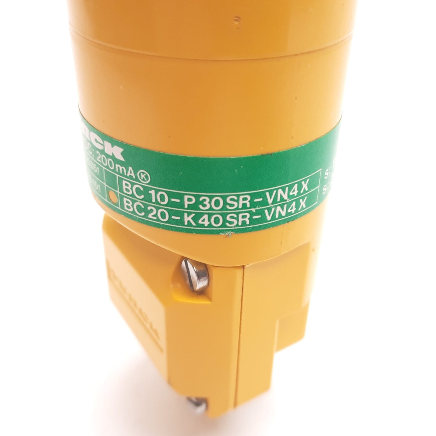 Used Turck BC20-K40SR-VN4X Capacitive Proximity Sensor, 2-20mm, 10-65VDC 200mA