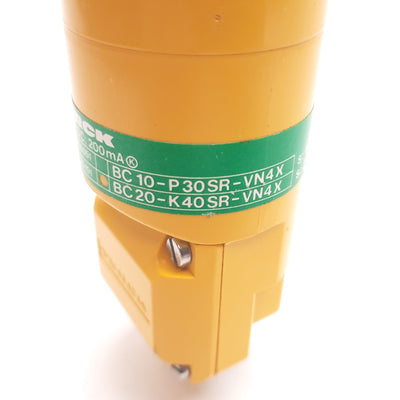 Used Turck BC20-K40SR-VN4X Capacitive Proximity Sensor, 2-20mm, 10-65VDC 200mA