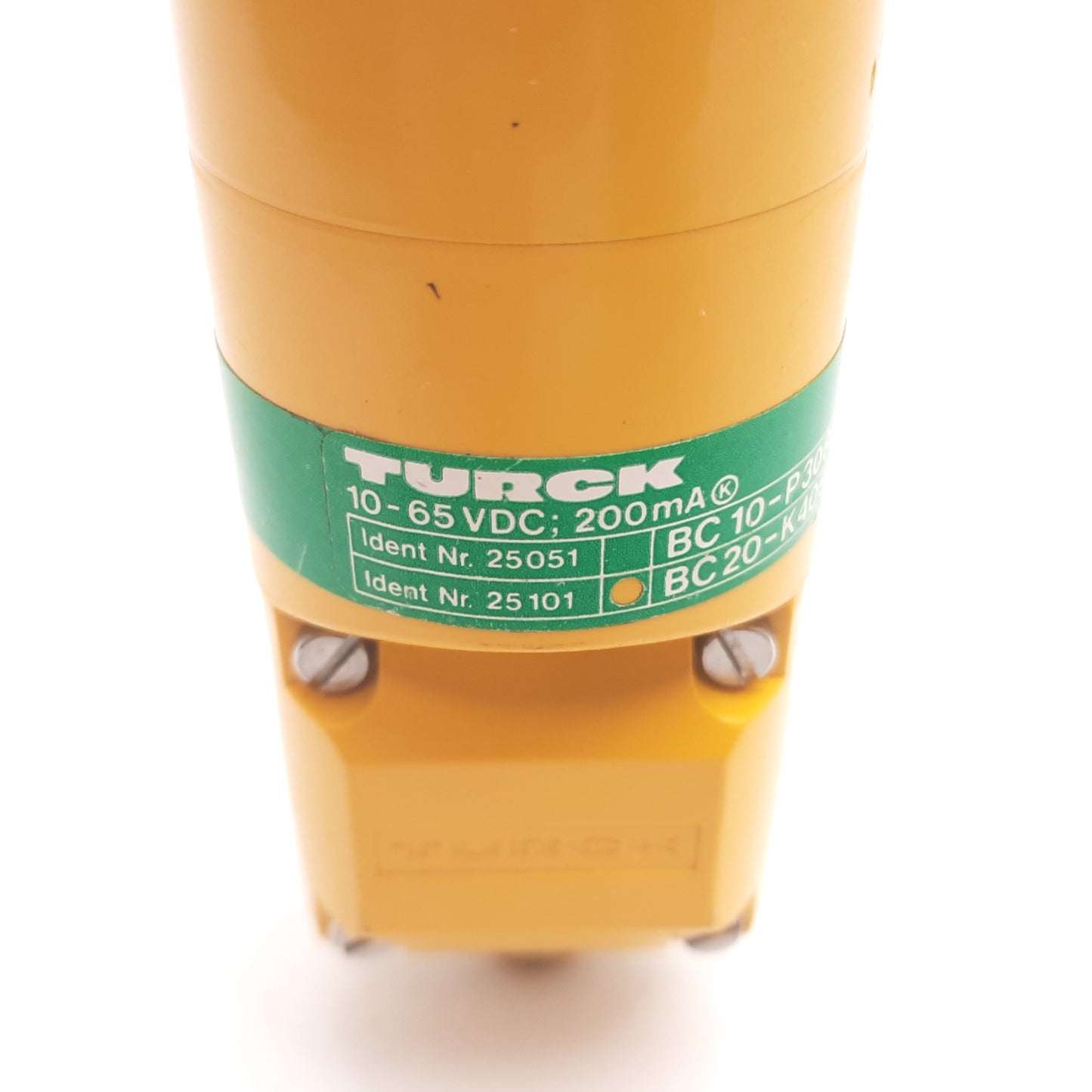 Used Turck BC20-K40SR-VN4X Capacitive Proximity Sensor, 2-20mm, 10-65VDC 200mA
