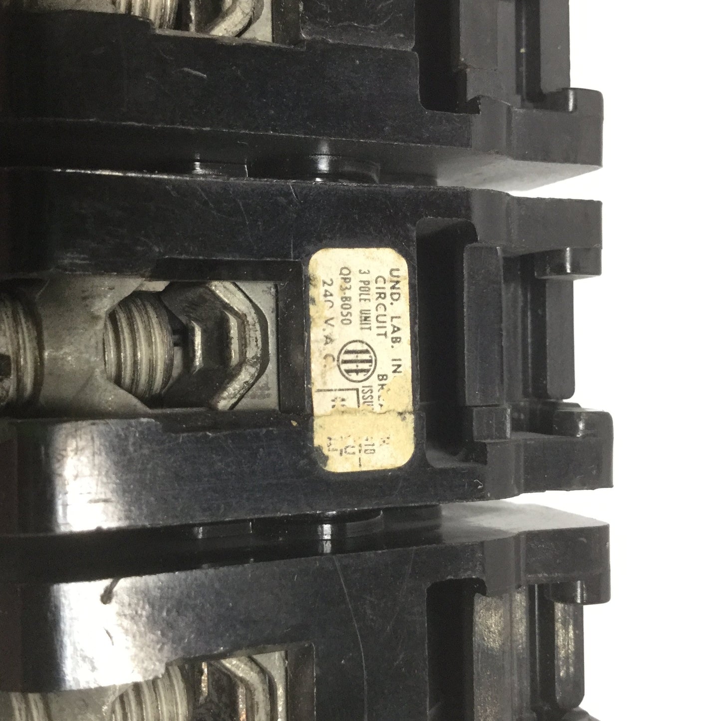 Used ITE QP3-B050 Type EQ-P Molded Case Plug-In Circuit Breaker 3-Pole 50A 240VAC