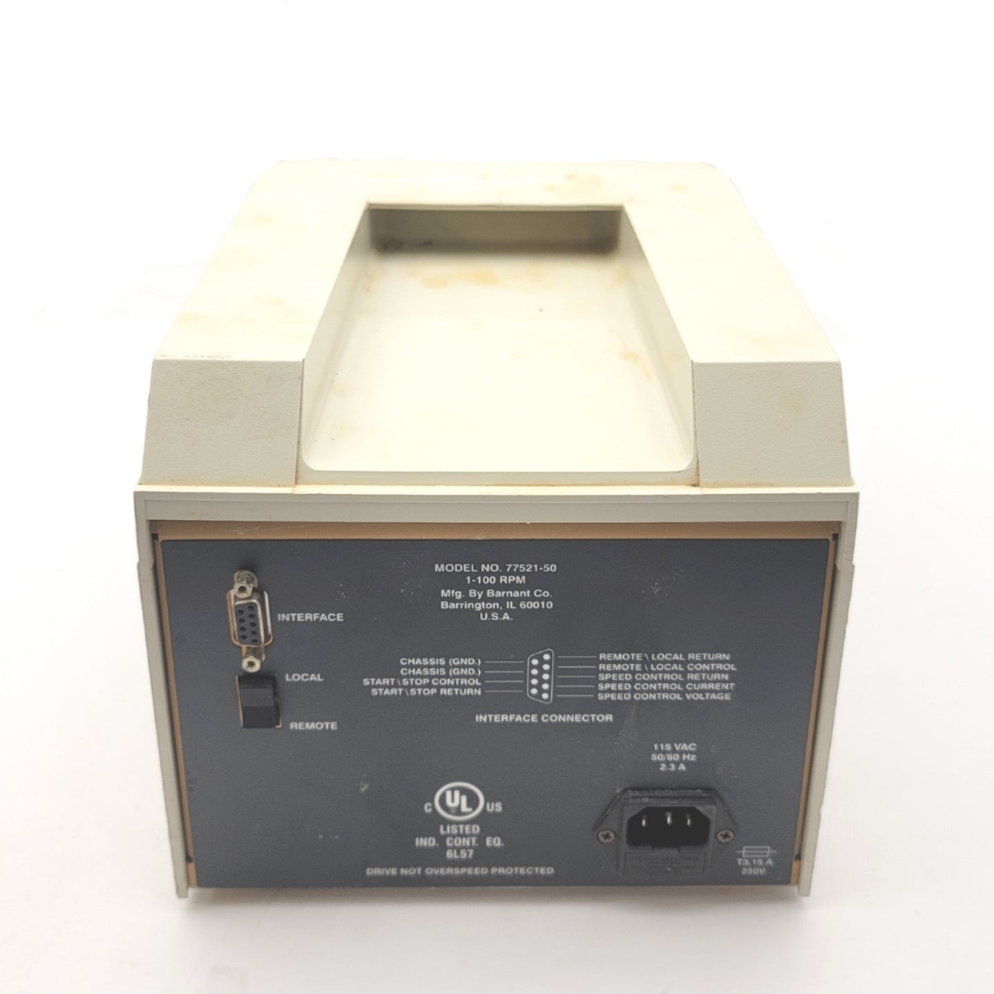 Used Cole-Parmer 77521-50 Masterflex L/S Console With 77200-62 Easy-Load II Pump Head