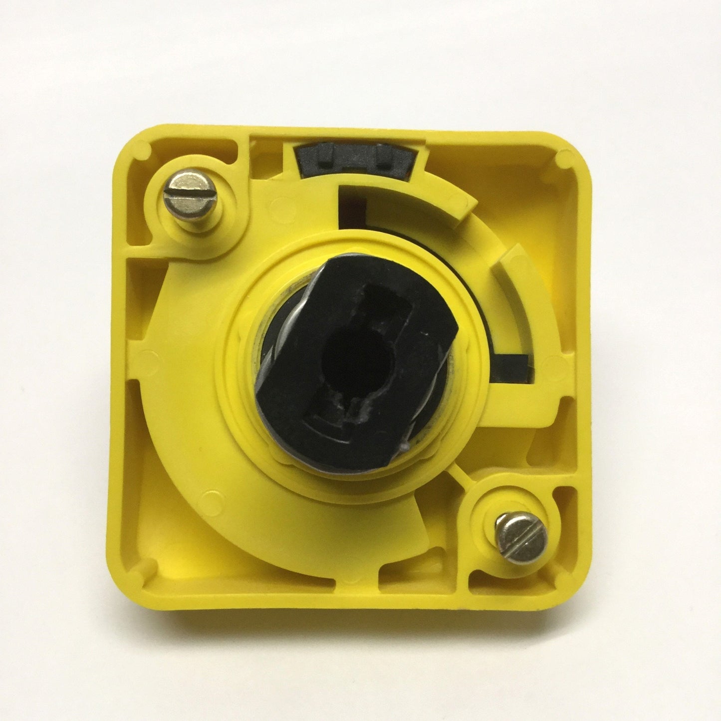 Used Allen Bradley 194R-HS1E Rotary Disconnect Switch Handle, Red/Yellow, ON-OFF, 90°