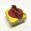 Used Allen Bradley 194R-HS1E Rotary Disconnect Switch Handle, Red/Yellow, ON-OFF, 90°