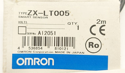 New Other Omron ZX-LT005 Through Beam Laser Sensor, 5mm Beam, 500mm Range, .05mm Object