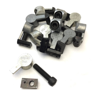 Used Lot of 12 80/20 3362 Anchor Fastener Assembly Cam T-Nut 5/16-18 Cap Screw 15 Ser