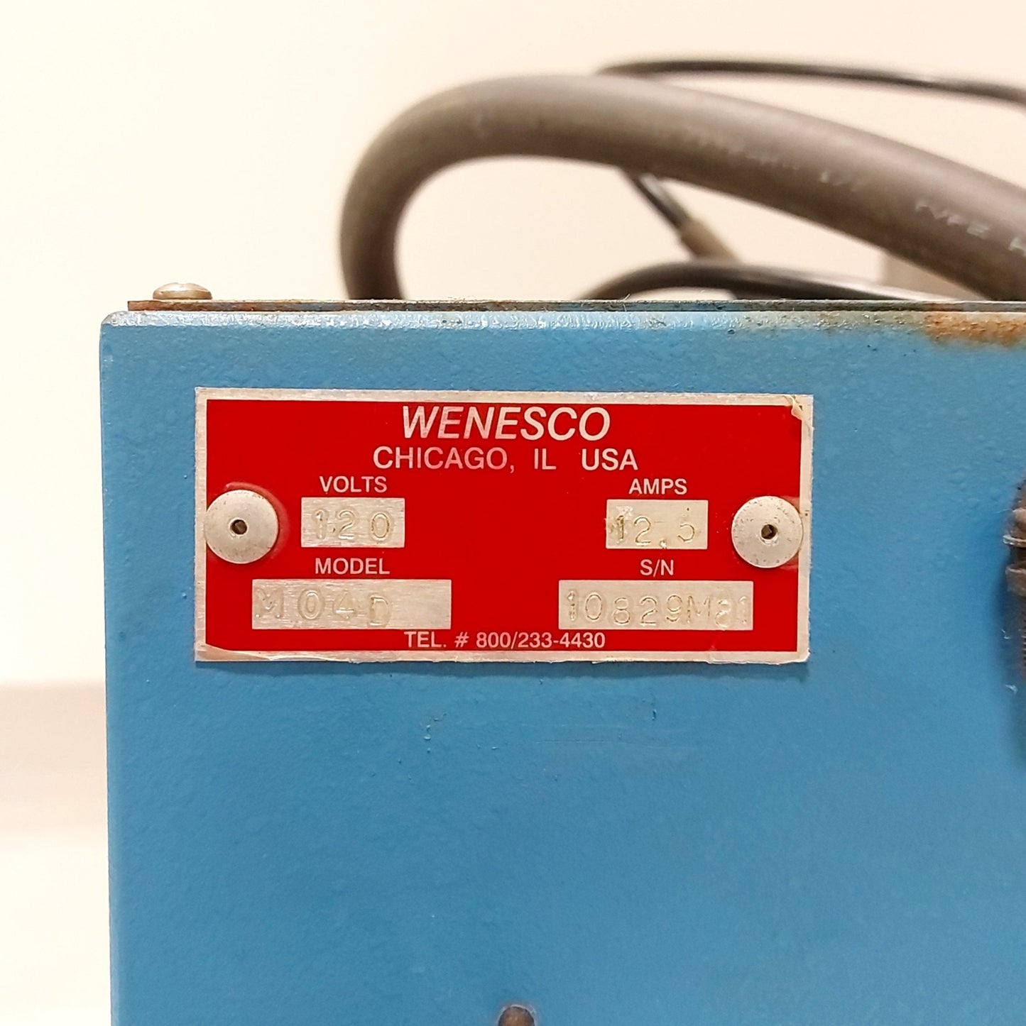 Used Wenseco M04D Wave Solder Pot 65lb Capacity 600°F 1500W 6 x 2" Wave 120VAC 12.5A