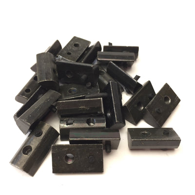 Used Lot of 23 80/20 3284 Aluminum Extrusion Hardware Roll-In T-Nut Flex Handle 10-32