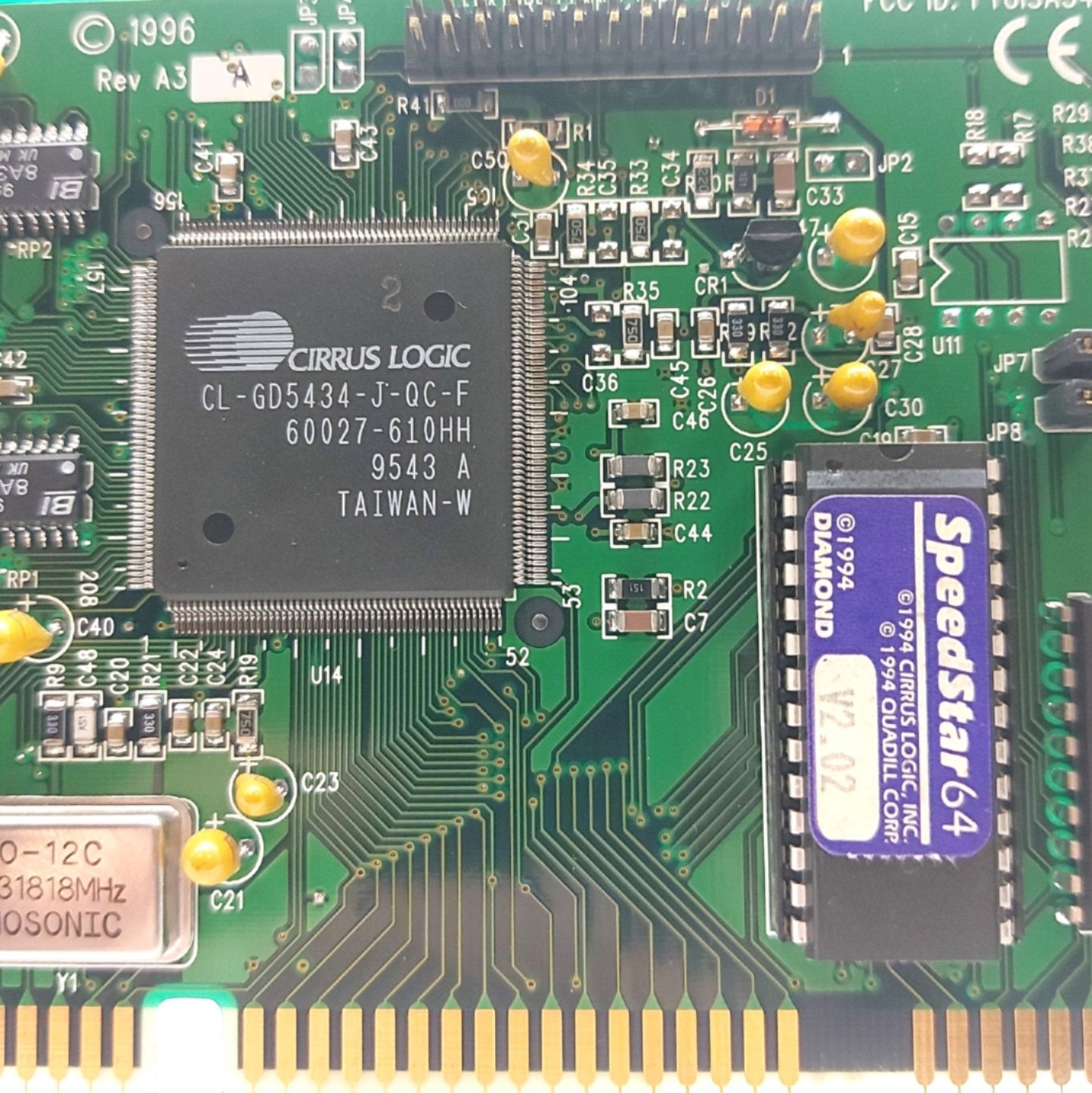 Used Diamond 23020039-303 SpeedStar64 Video Card, ISA, 2MB RAM, VGA, 64bit, CL-GD5434