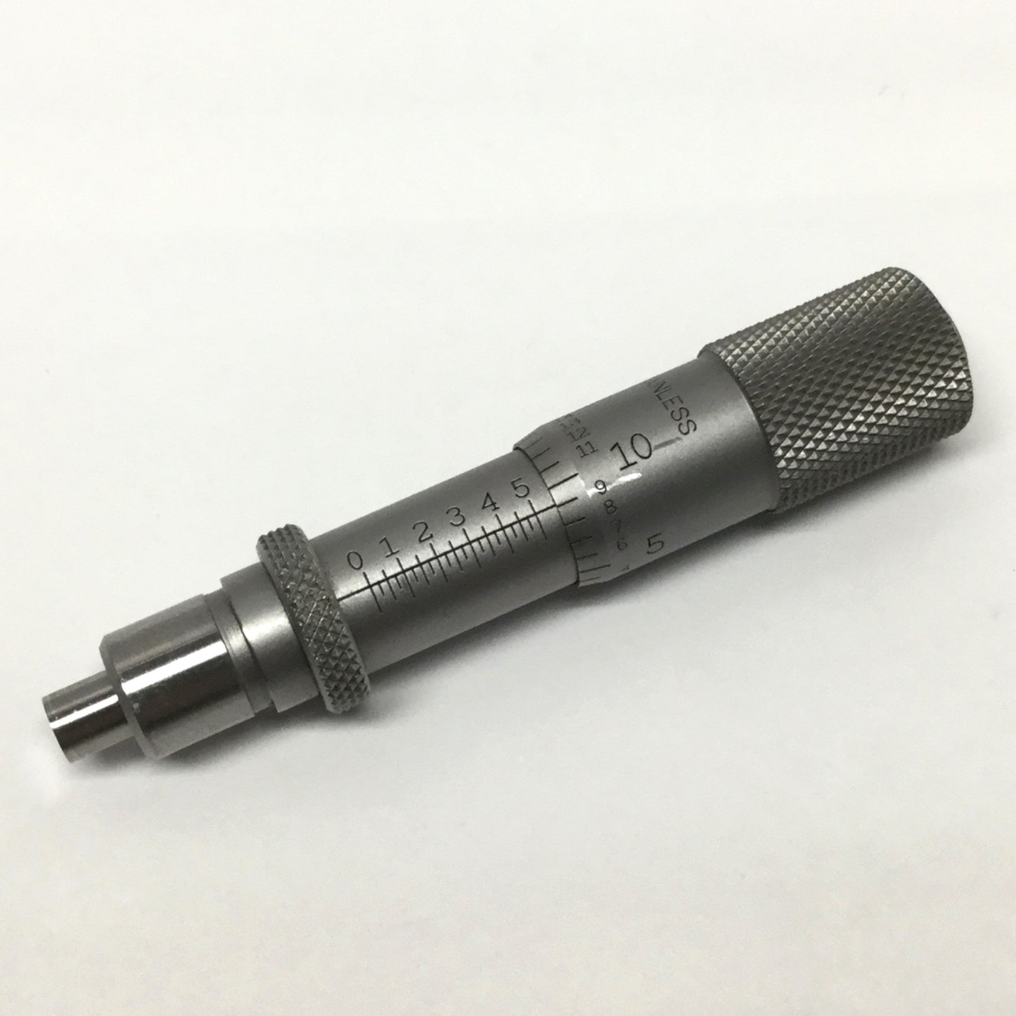 Used Starrett 1463L Stainless Micrometer Head 0-0.5" Range x 0.001" Grads, Lock Nut