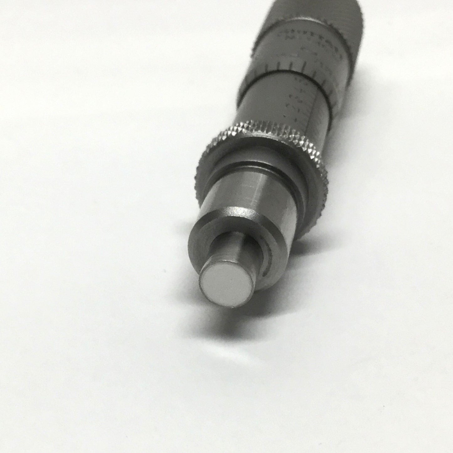 Used Starrett 1463L Stainless Micrometer Head 0-0.5" Range x 0.001" Grads, Lock Nut