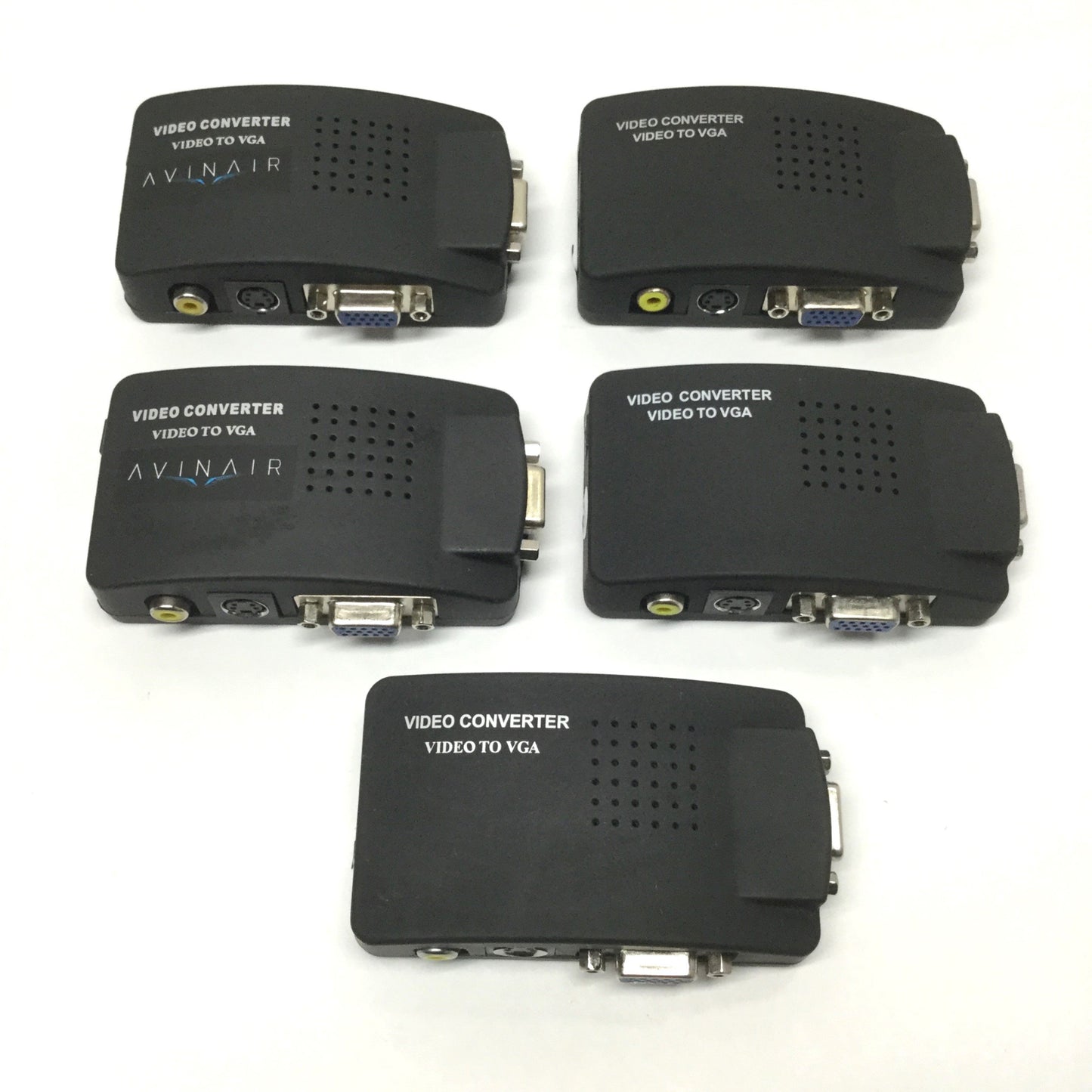Used Lot of 5 AVInAir AV-SF-TV532 Spitfire VGA AV Video Converter Adapter RCA S-Video