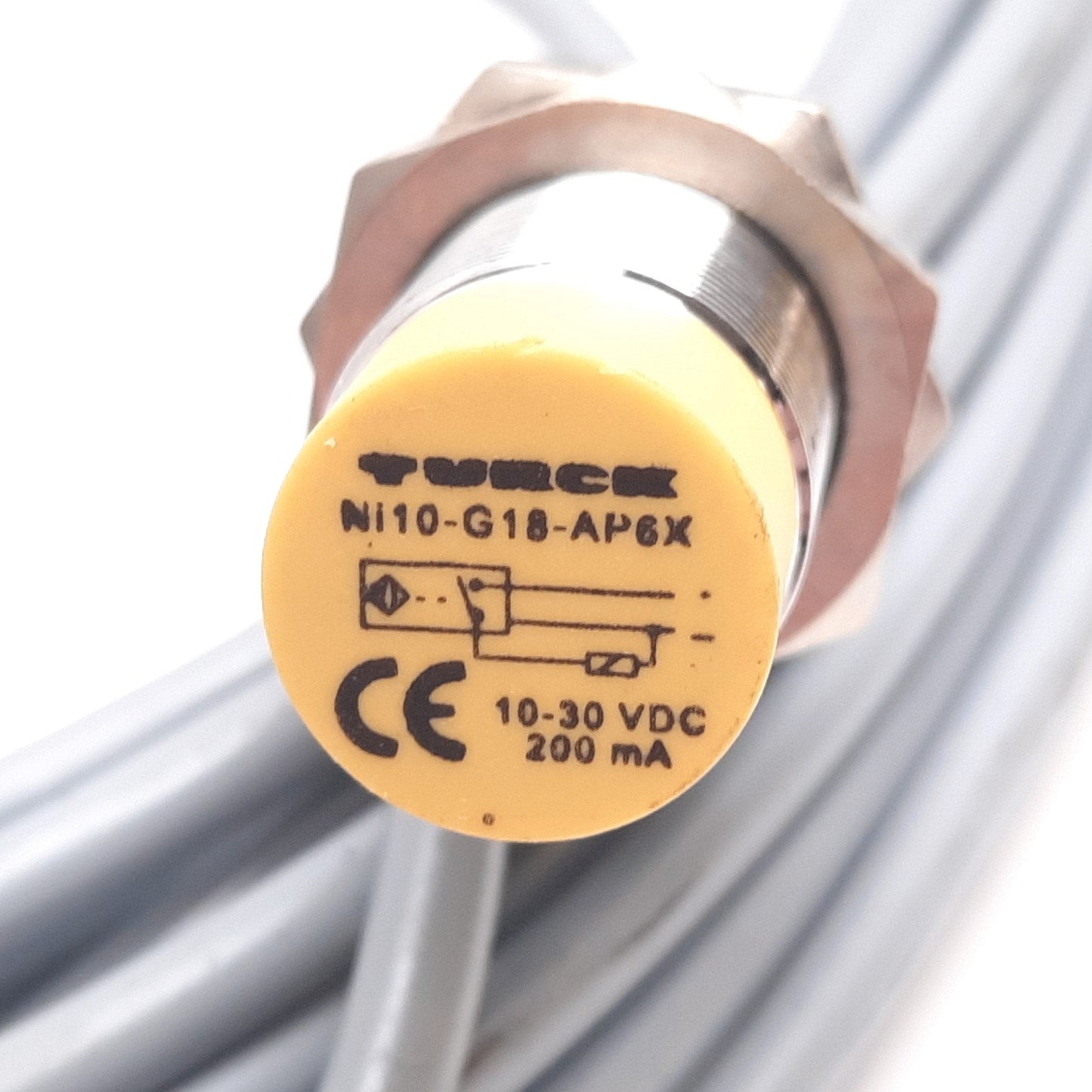 New Other Turck Ni10-G18-AP6X Inductive Proximity Sensor, 10mm, 10-30VDC, PNP, 7m