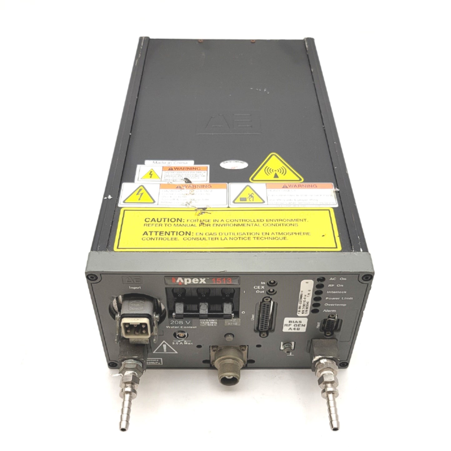 Used Advanced Energy 660-032596R014 Apex 1513 RF Generator 208VAC 1.5kW 13.56MHz