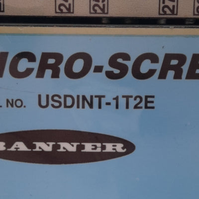 Used Banner USDINT-1T2E Micro-Screen Light Curtain Controller Box Module W/ DeviceNet