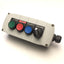 Used Allen Bradley 800F-4PM Plastic Pushbutton Enclosure Type 4/4x w/ Switches, 22mm