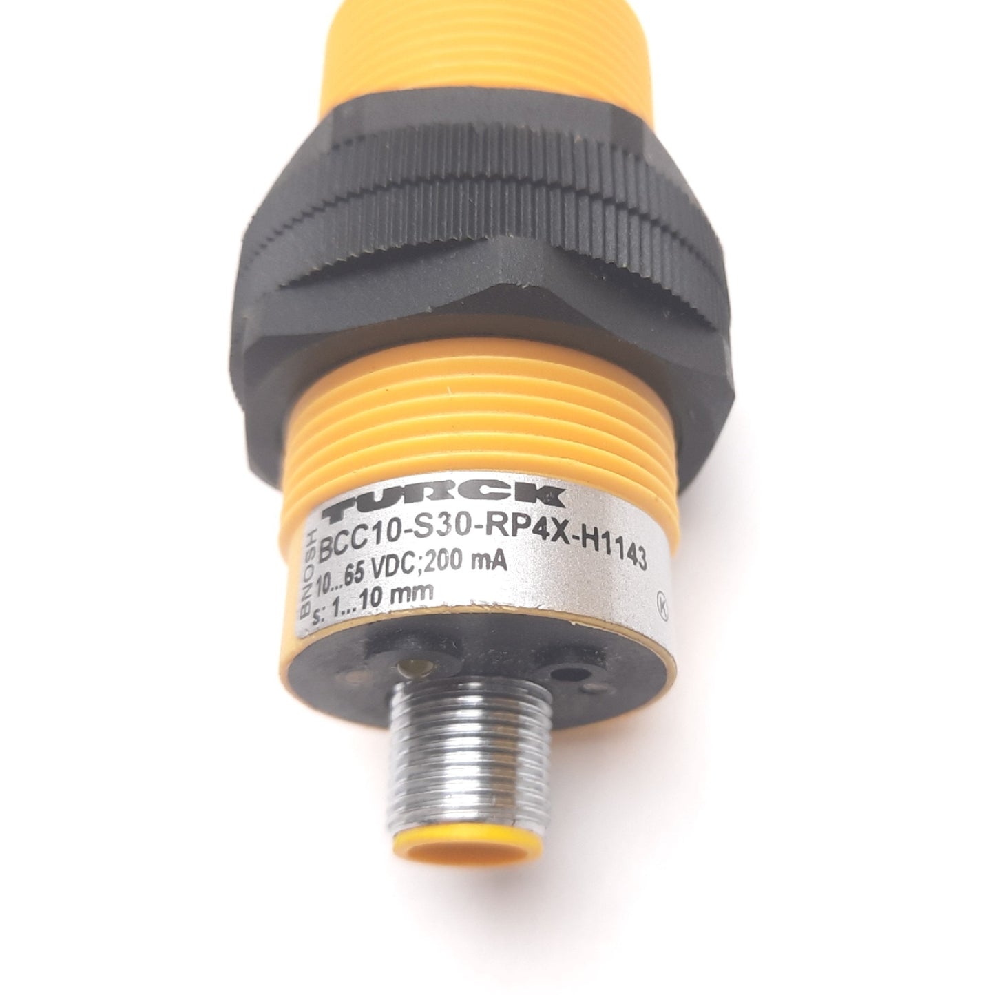 Used Turck BCC10-S30-RP4X-H1143 Capacitive Proximity Sensor, 1-10mm, 10-65VDC, PNP