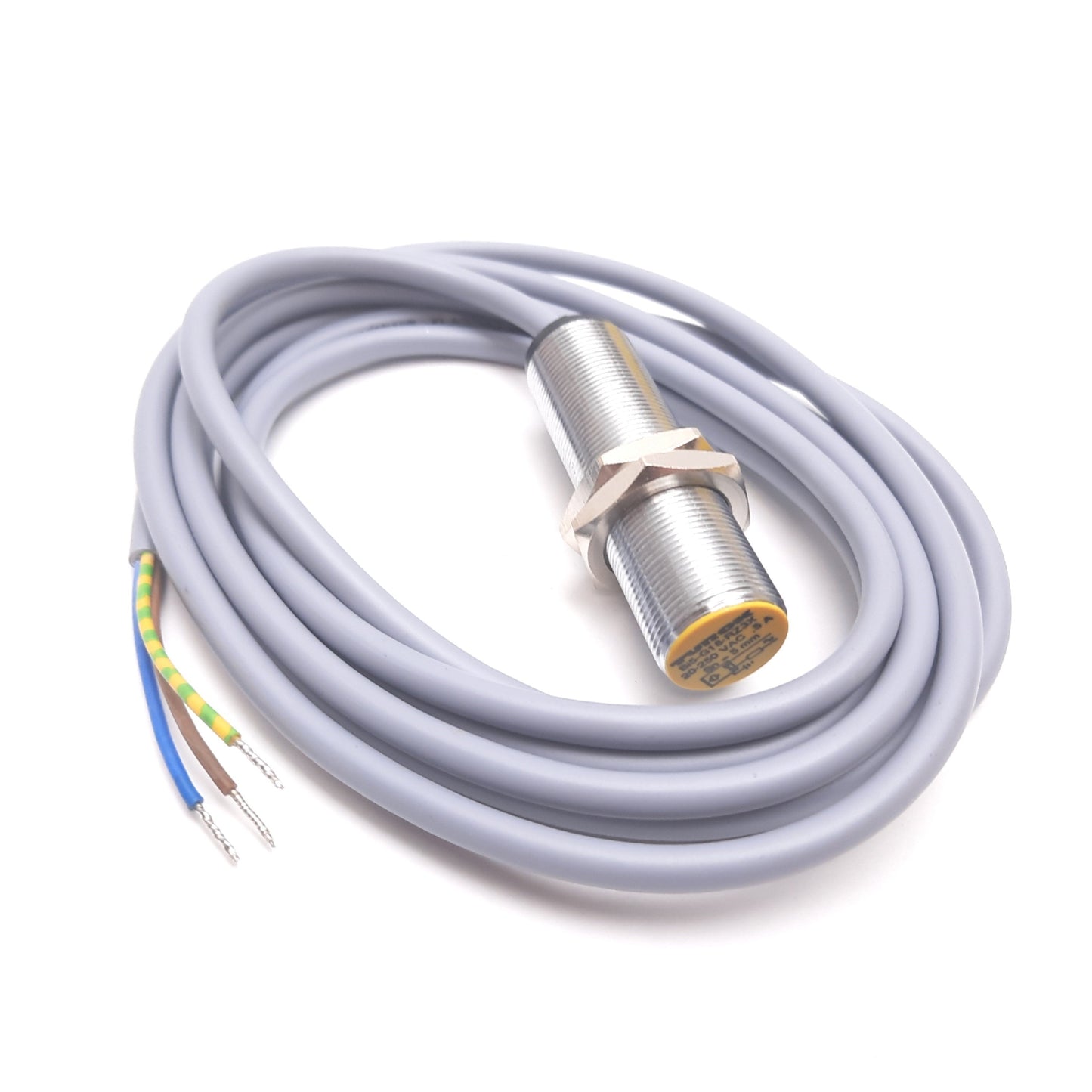 New Other Turck Bi5-G18-RZ3X Inductive Proximity Sensor, 5mm, 20-250VAC, 0.5A, M18