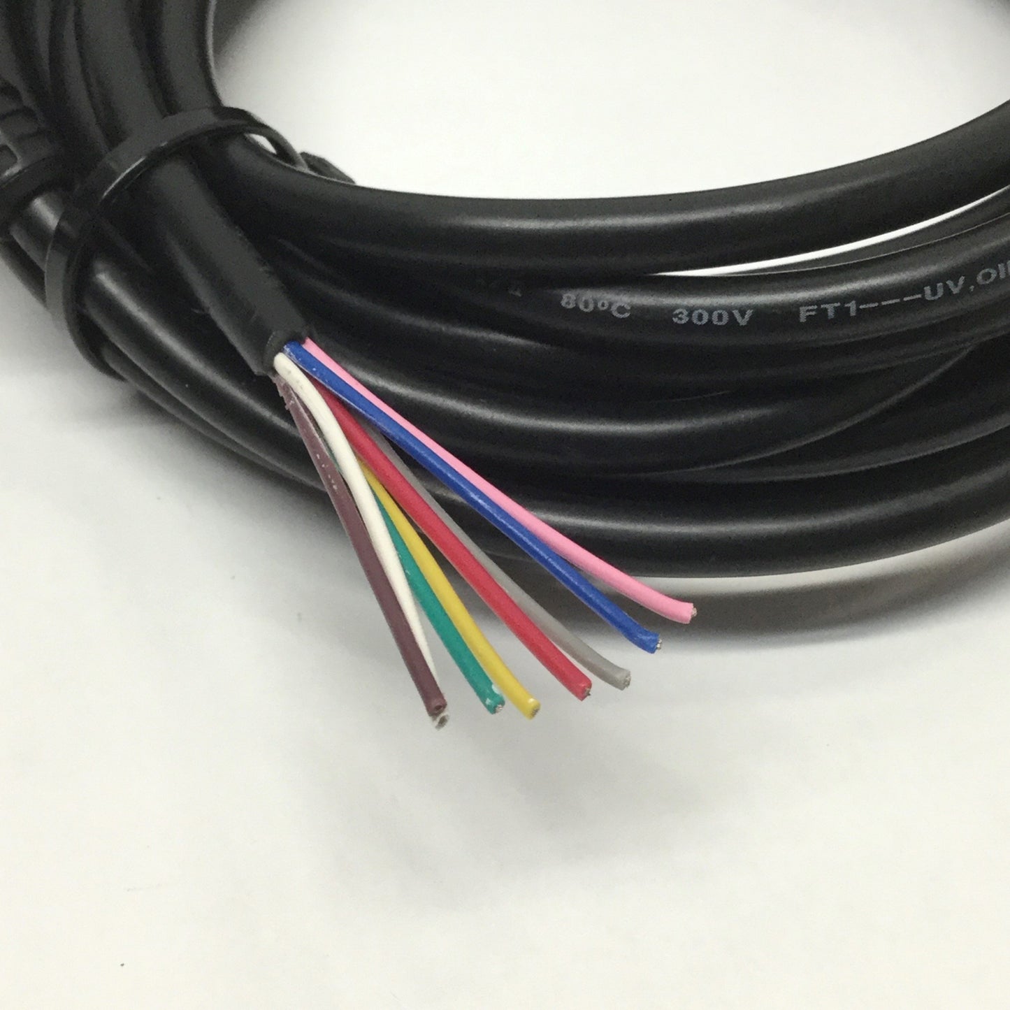 Used Allen Bradley 889D-F8AB QD Cordset, M12 Connector to Flying Leads, Cut to 4m