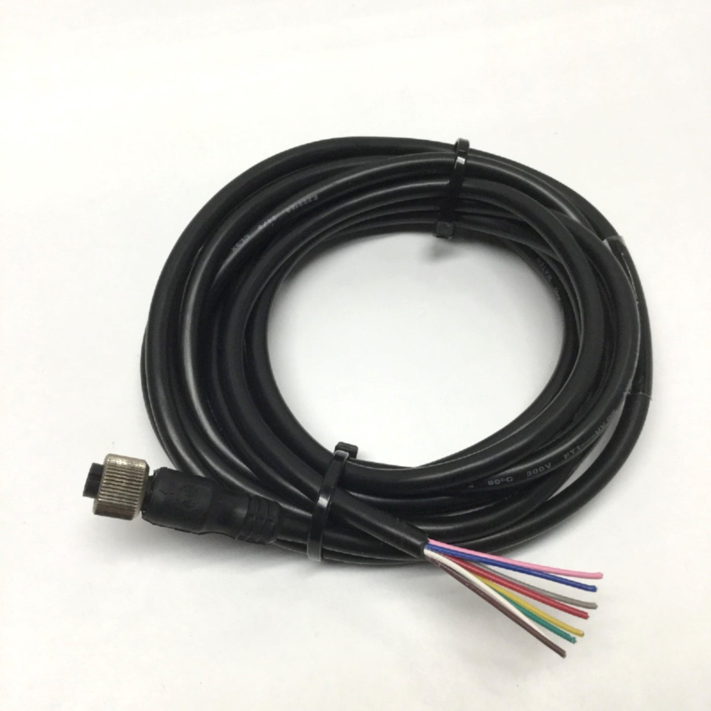 Used Allen Bradley 889D-F8AB QD Cordset, M12 Connector to Flying Leads, Cut to 4m