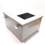 Used Saginaw SCE-14128CH Electrical Enclosure, 14" x 12" x 8", Steel, *Holes Added*