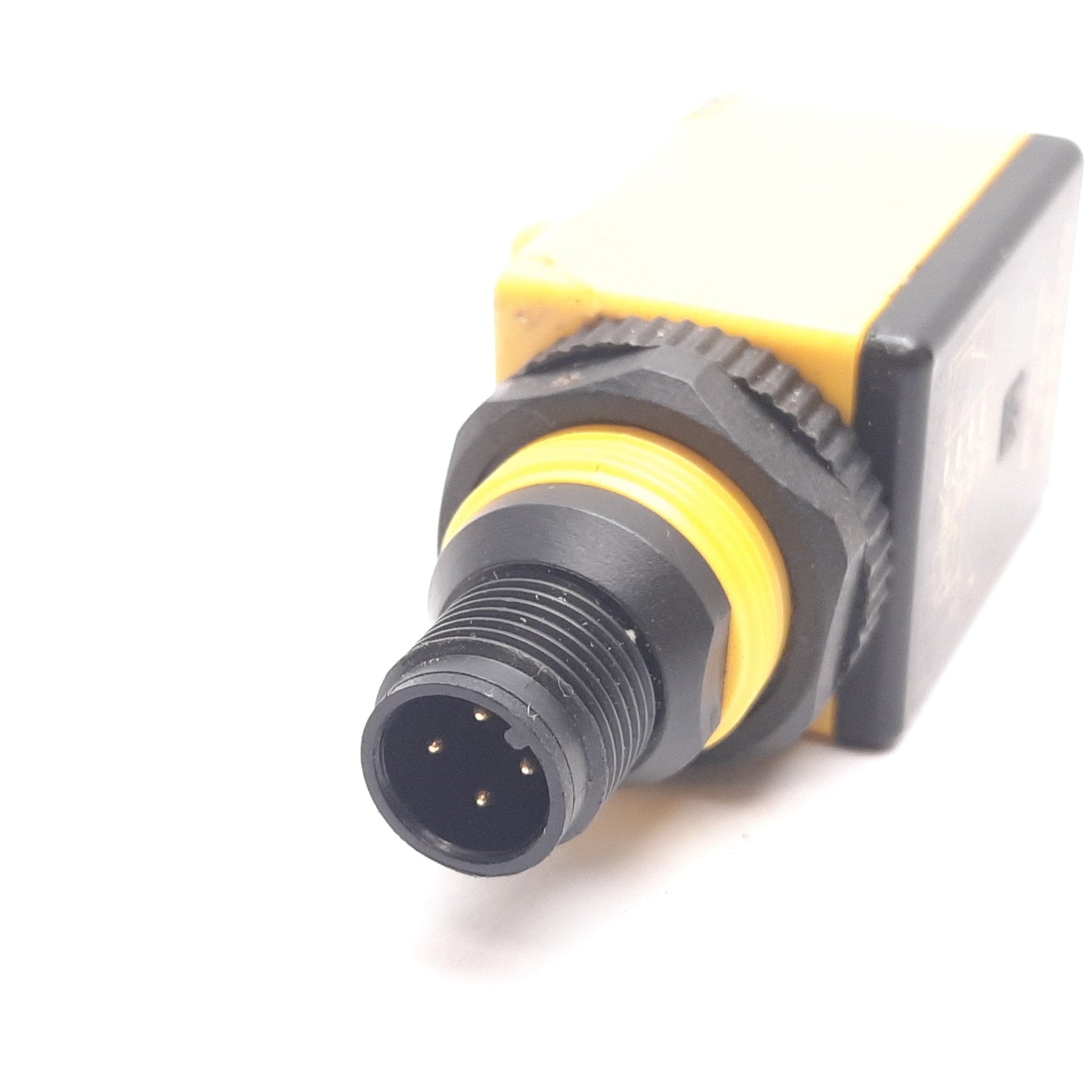 Used Banner Q25SP6FF100Q Fixed Field Photoelectric Sensor, 100mm, 10-30VDC, 4-Pin M12
