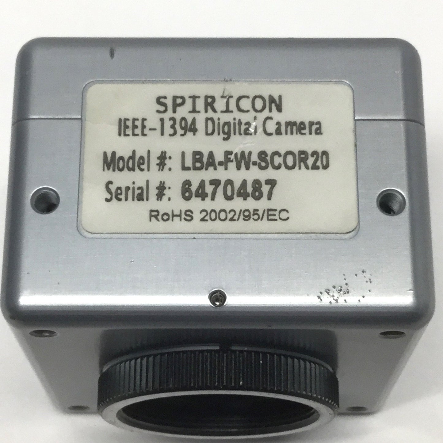 Used Spiricon LBA-FW-SCOR20 Laser Beam Analyzer Profiler IEEE-1394 Camera 190-1100nm