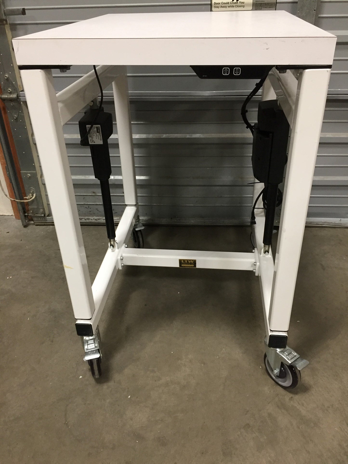 Used 30"x24" Electric Adjustable 38-50" Table Workstation Machine Base Fixture Bench