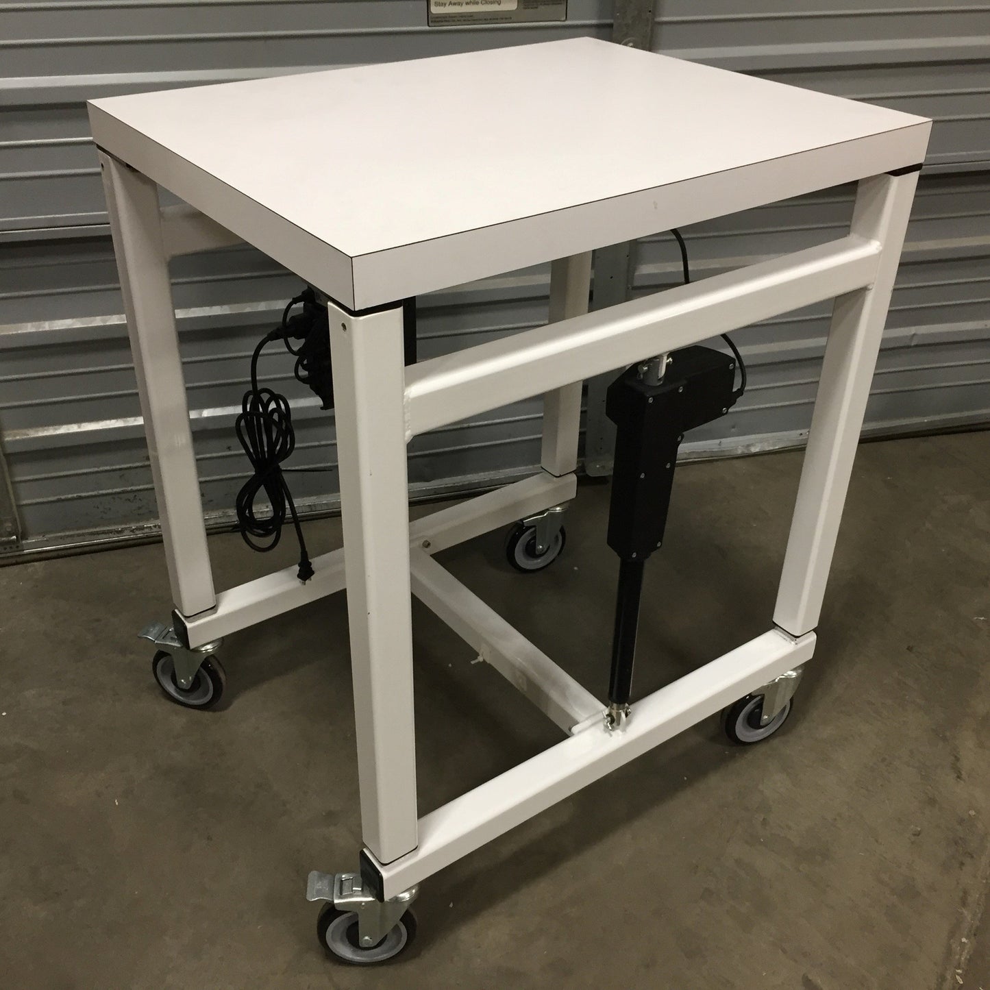 Used 30"x24" Electric Adjustable 38-50" Table Workstation Machine Base Fixture Bench