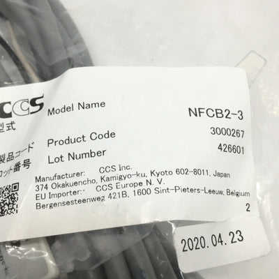 New CCS NFCB2-3 PD2 Series LED External ON/OFF Power Control Cable, 3m, Phono Jack
