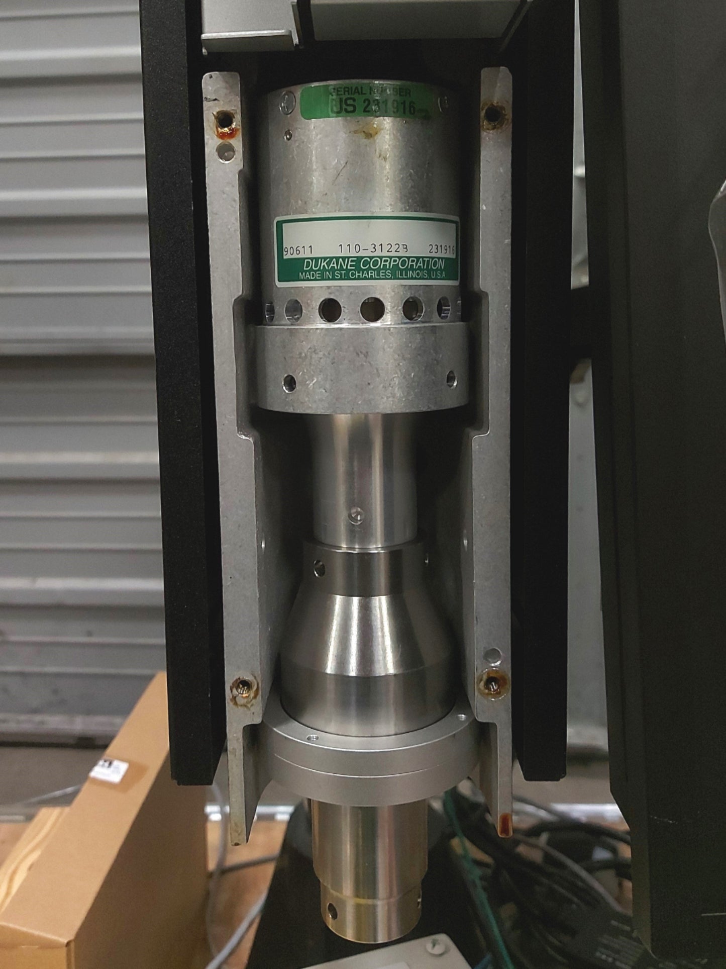 New – Open box Dukane 43Q220 IQ ES Ultrasonic Welder System 20kHz 1800W 7" 540lb Stroke 15" HMI