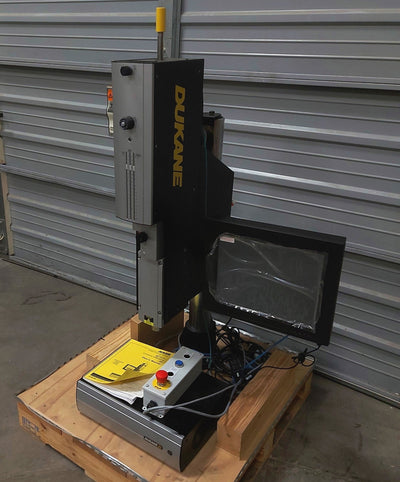 New – Open box Dukane 43Q220 IQ ES Ultrasonic Welder System 20kHz 1800W 7" 540lb Stroke 15" HMI