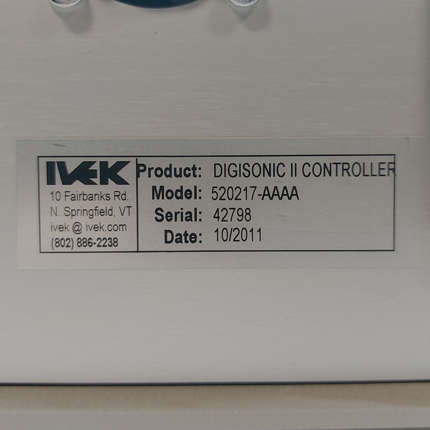 Used IVEK Digisonic II Ultrasonic Atomization Controller 40kHz 130W 5x Horns 120VAC