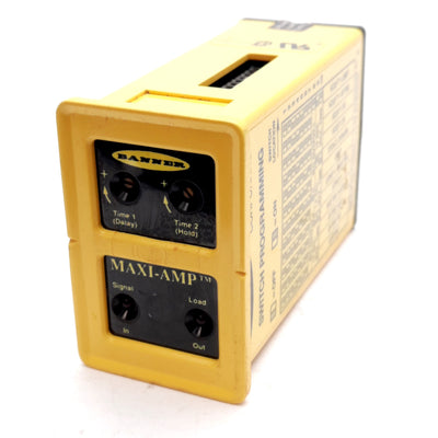 Used Banner CL5RA Maxi-Amp Logic Module, 105-130VAC / 12-28VDC, Output: SPDT 5A Relay