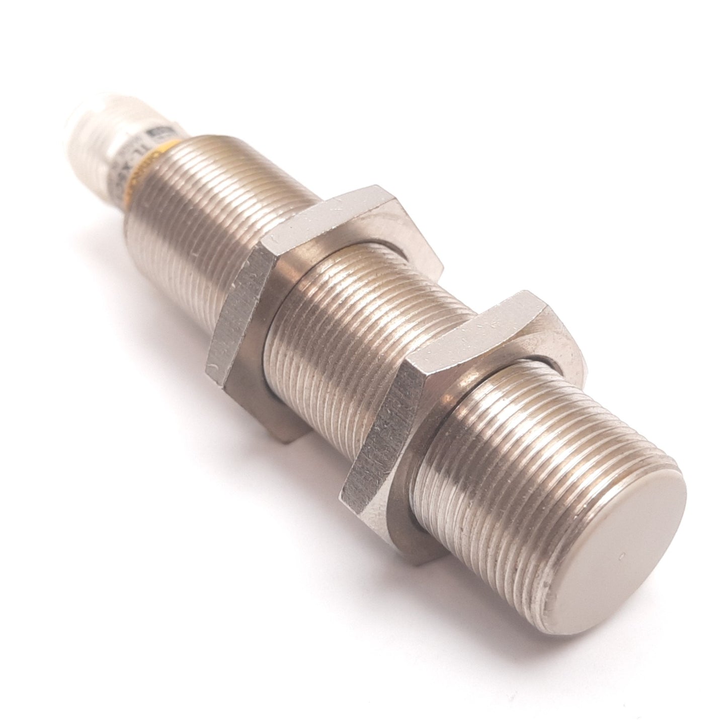 Used Omron TL-X5C1-P1L Proximity Sensor, 5mm, 12-24VDC, NPN N/O, 4-Pin M12